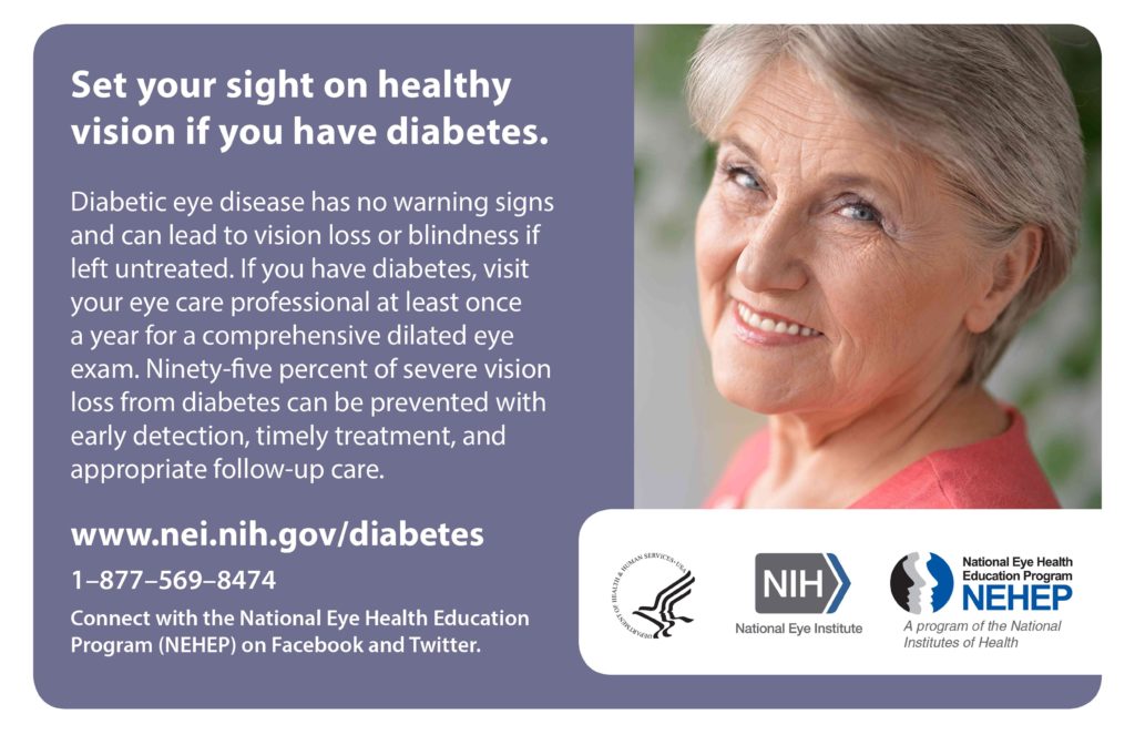 NEHEP Set your sight on healthy vision if you have diabetes  infographic
www.nei,nih.gov/diabetes