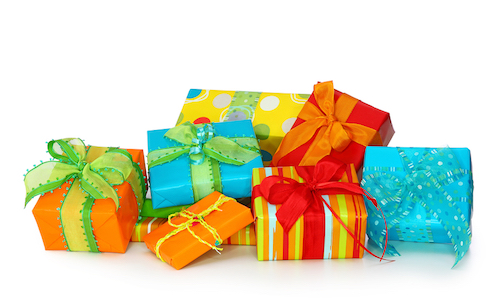 colorful gift boxes