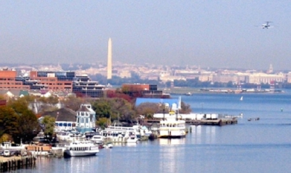 waterfront view of Washington DC